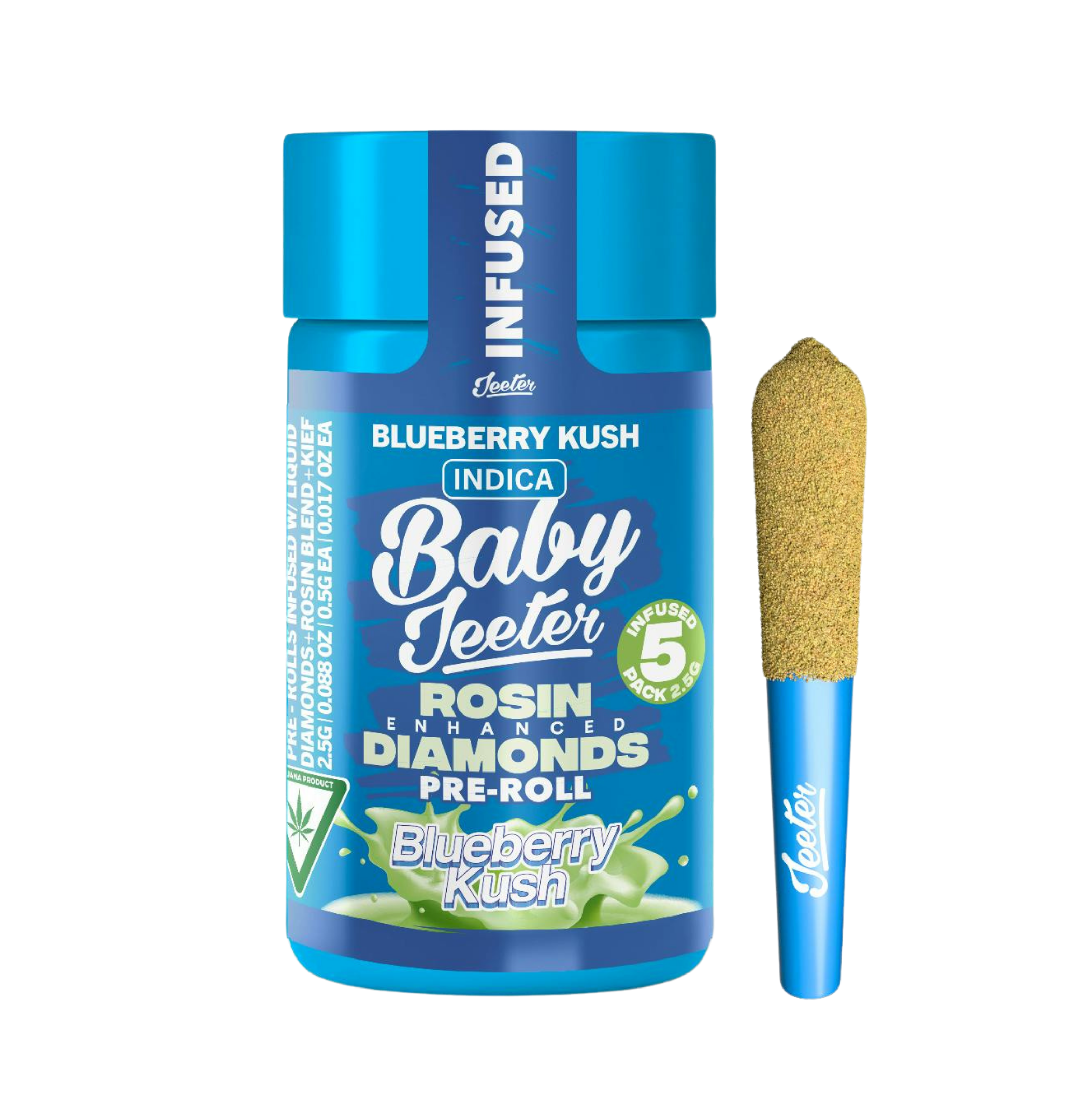 Baby Jeeter Rosin Diamonds - 5 pre-rolls