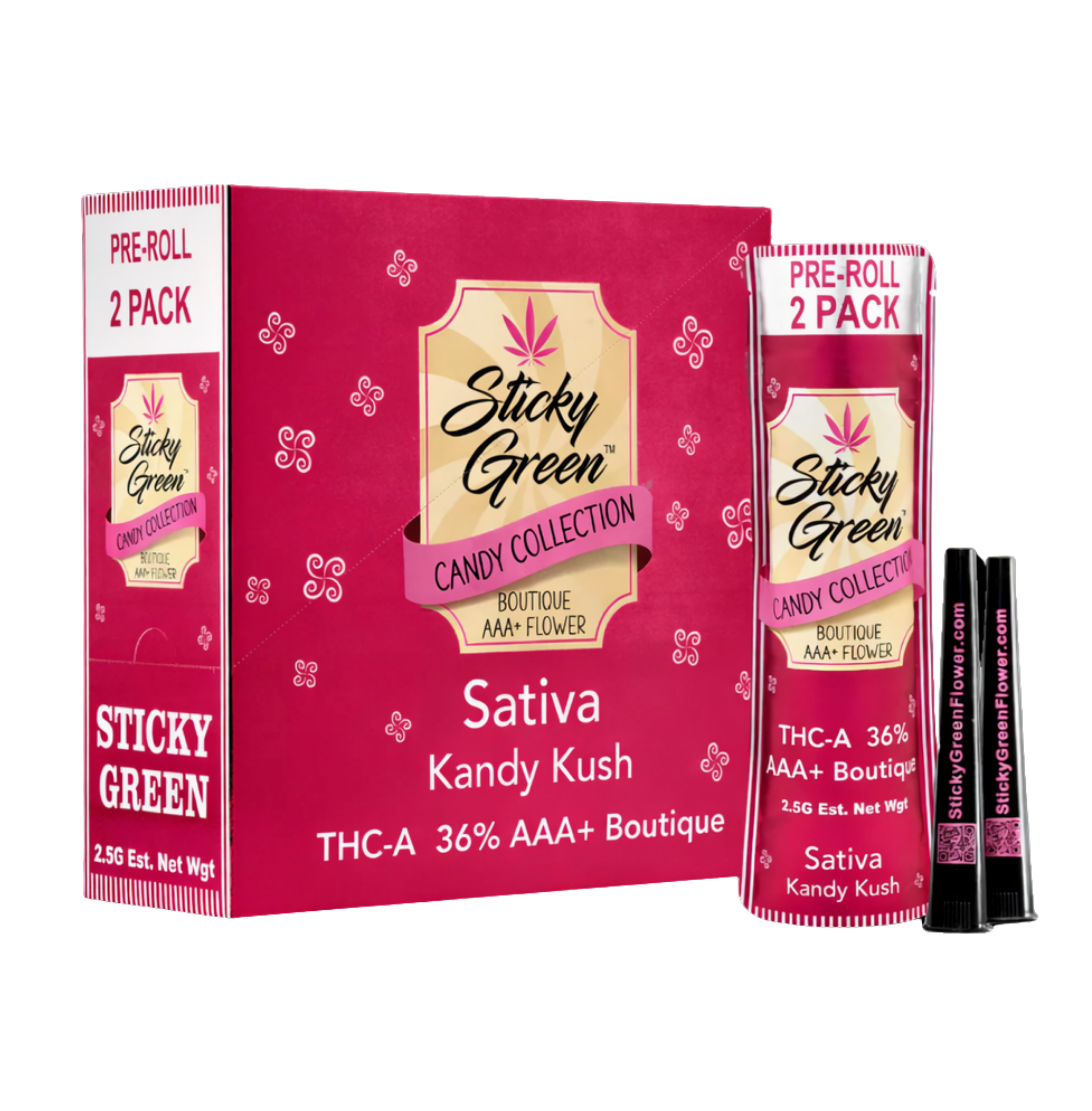 Sticky Green Pre Rolls 2 Piezas (2.5 C/U) LIQUIDACIÓN